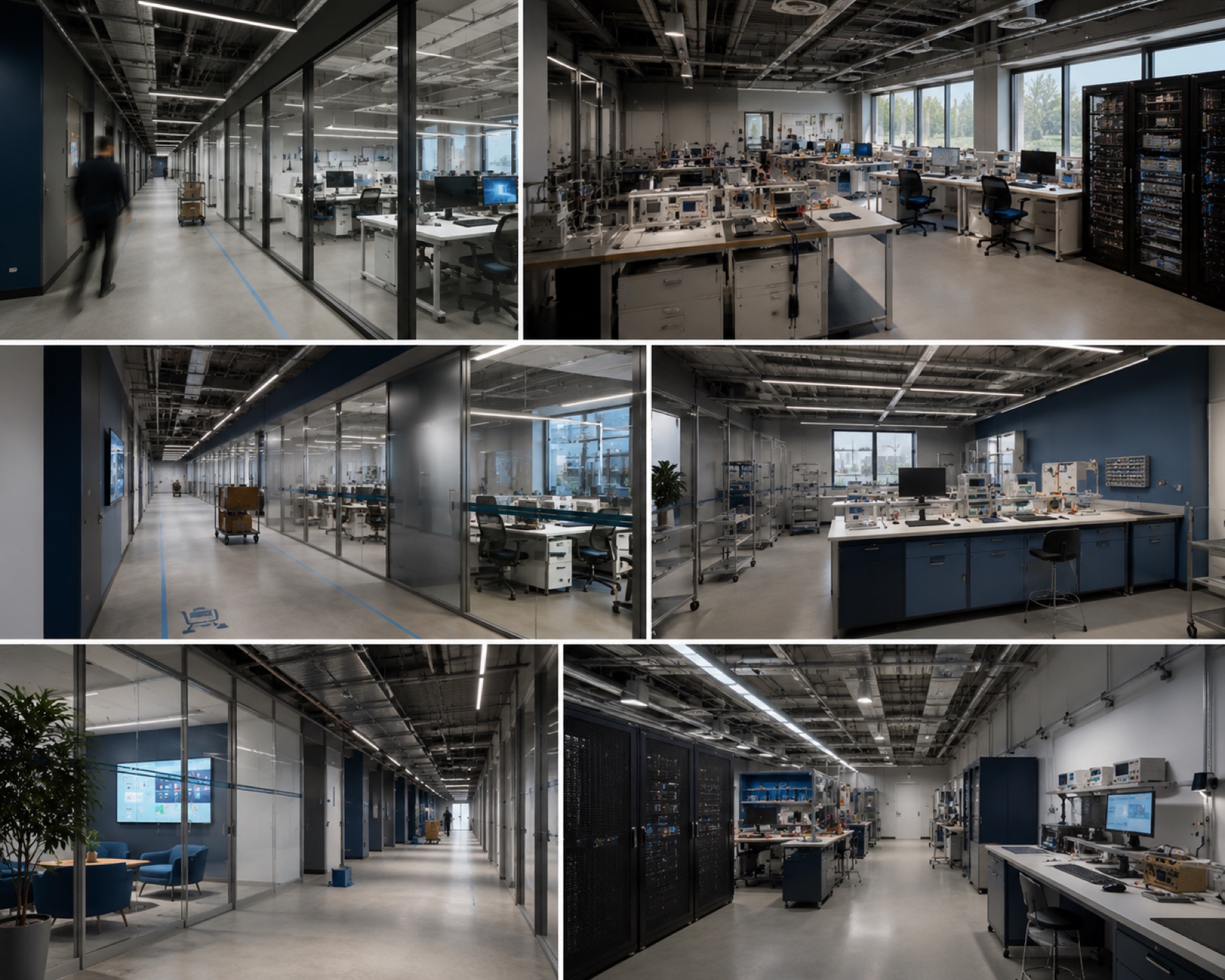 Sfeercollage IT Lab tweede verdieping